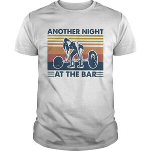 Weightlifting Another Night At The Bar Retro Shirt